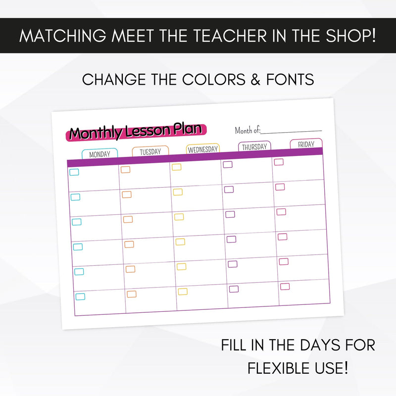 teacher planner template