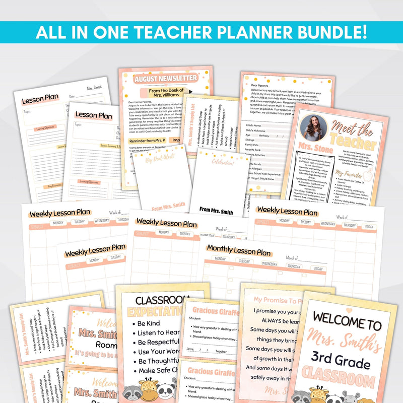 teacher planner template