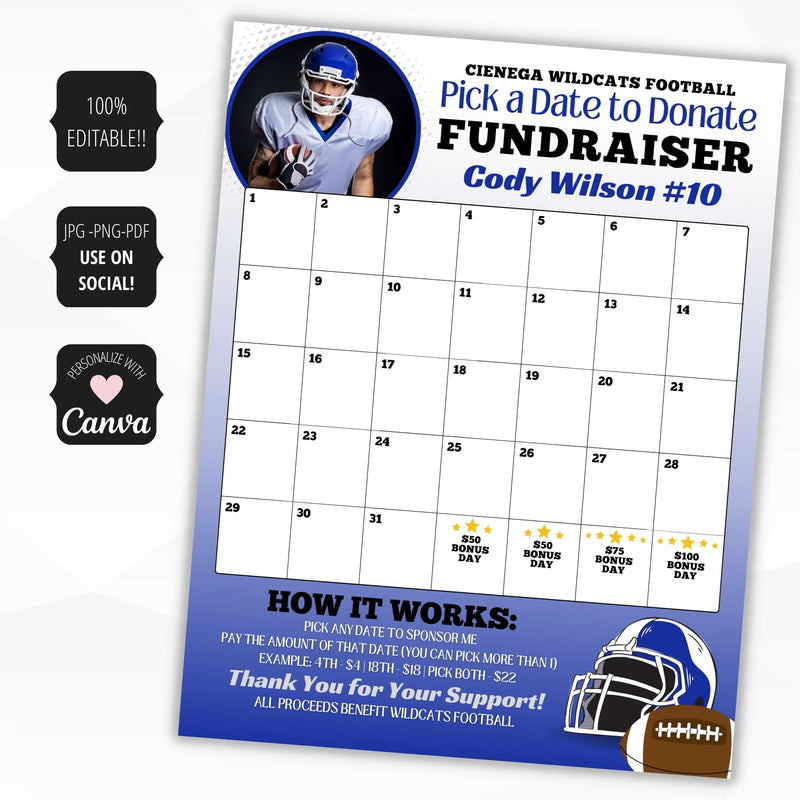 calendar fundraiser