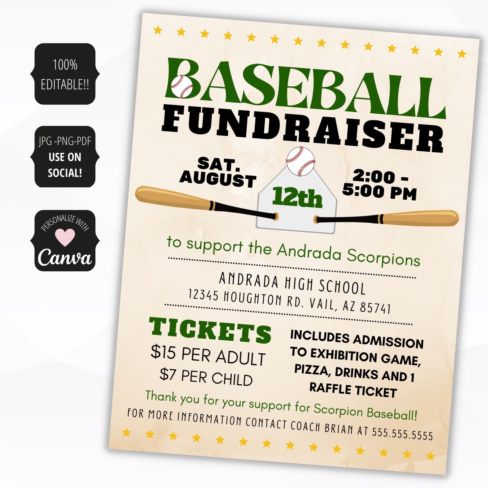 fundraising ideas for baseball teams