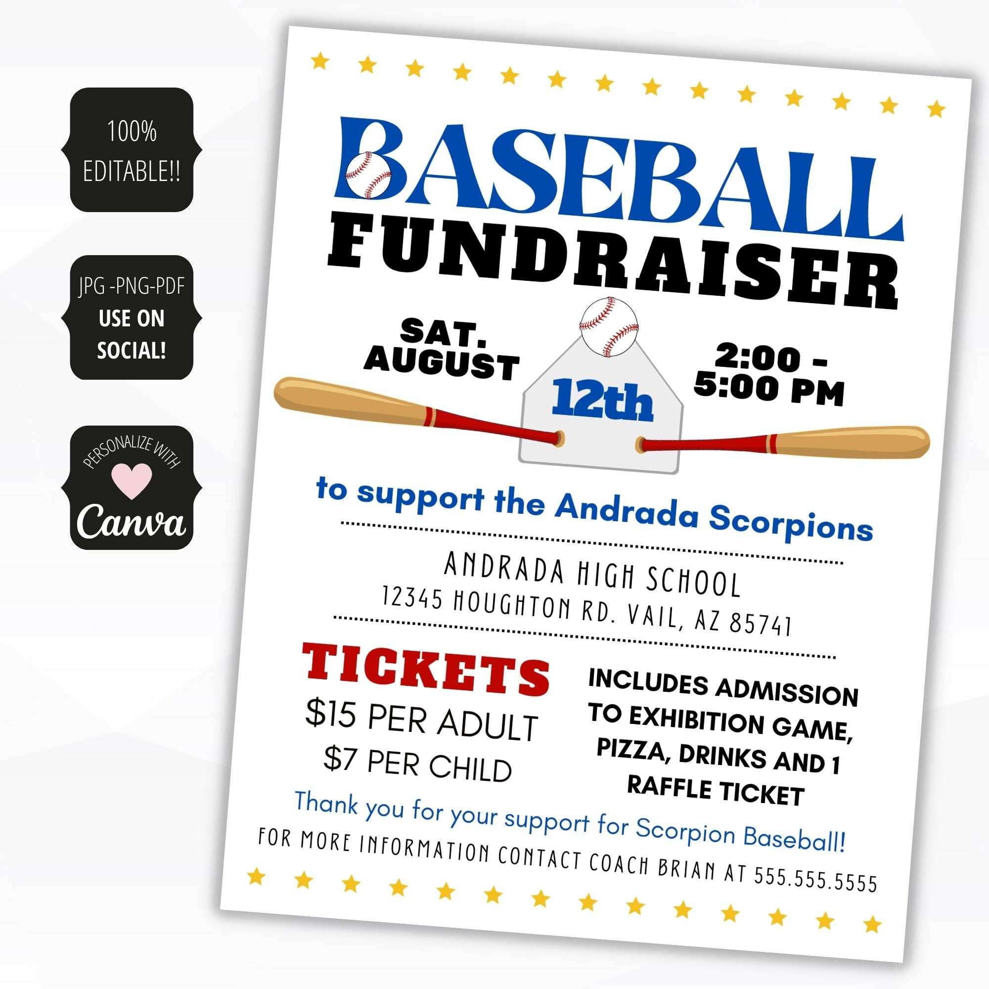 baseball fundraiser ideas