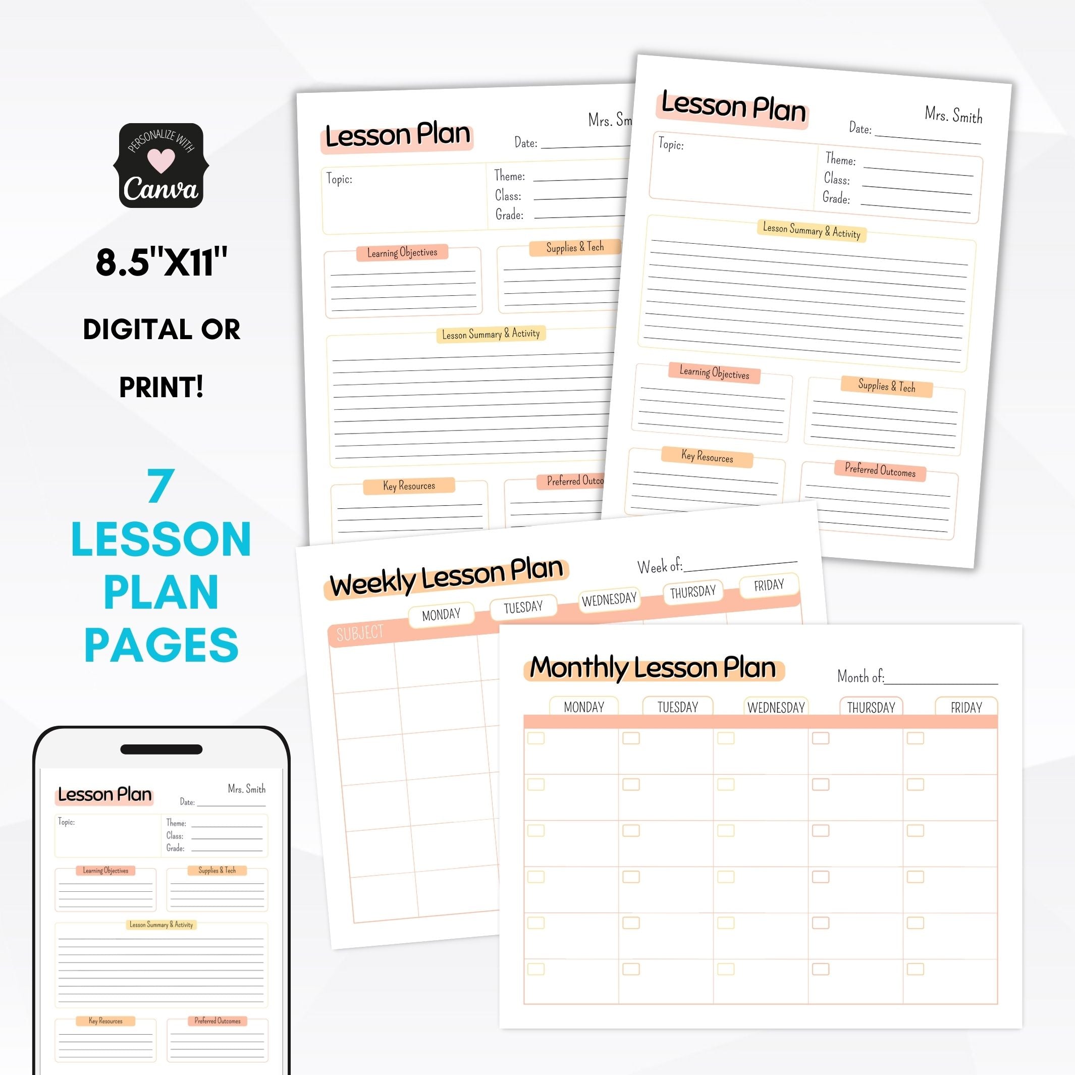 lesson plan templates