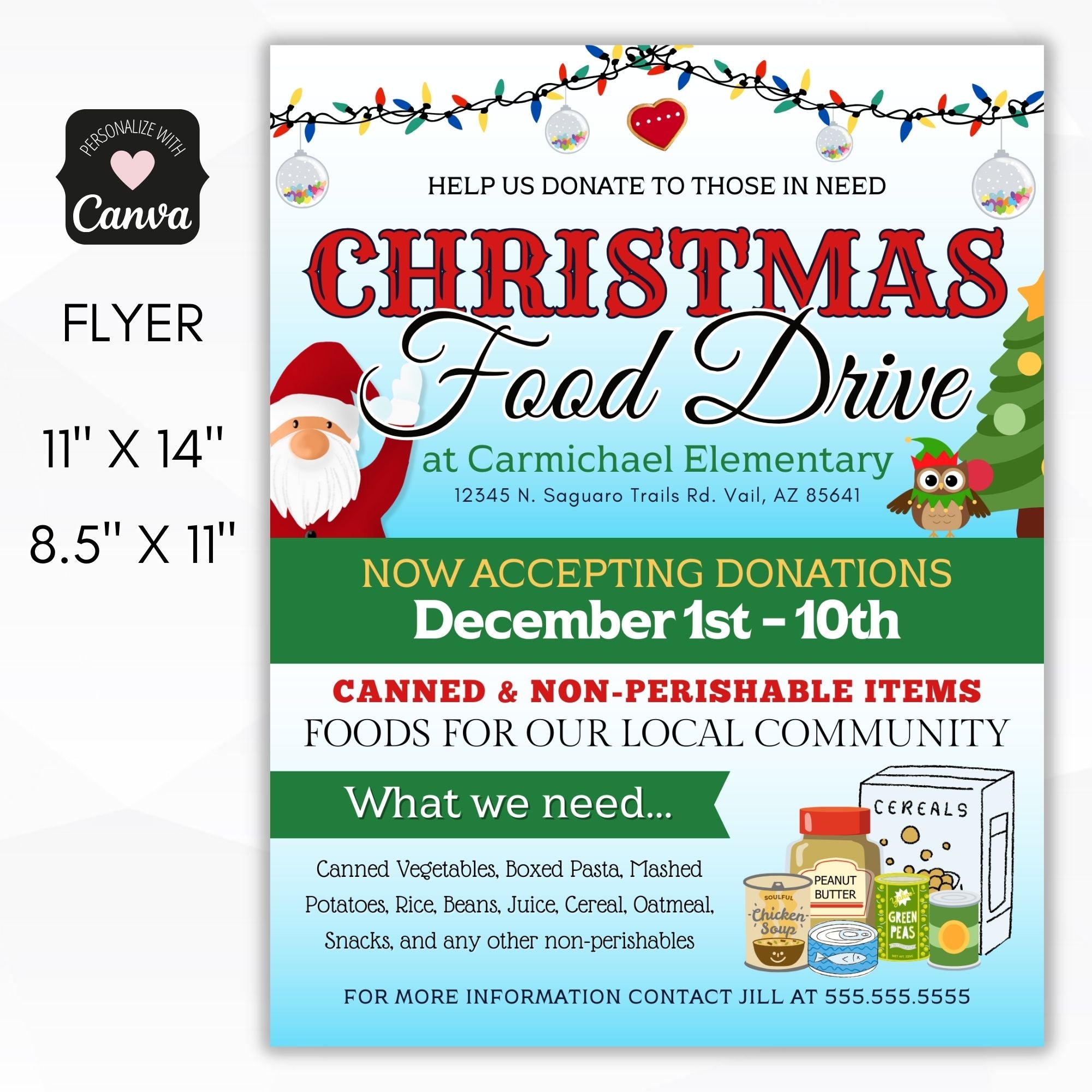 Christmas Food Drive Fundraiser Simple Desert Designs Christmas food drive fundraiser simple desert designs