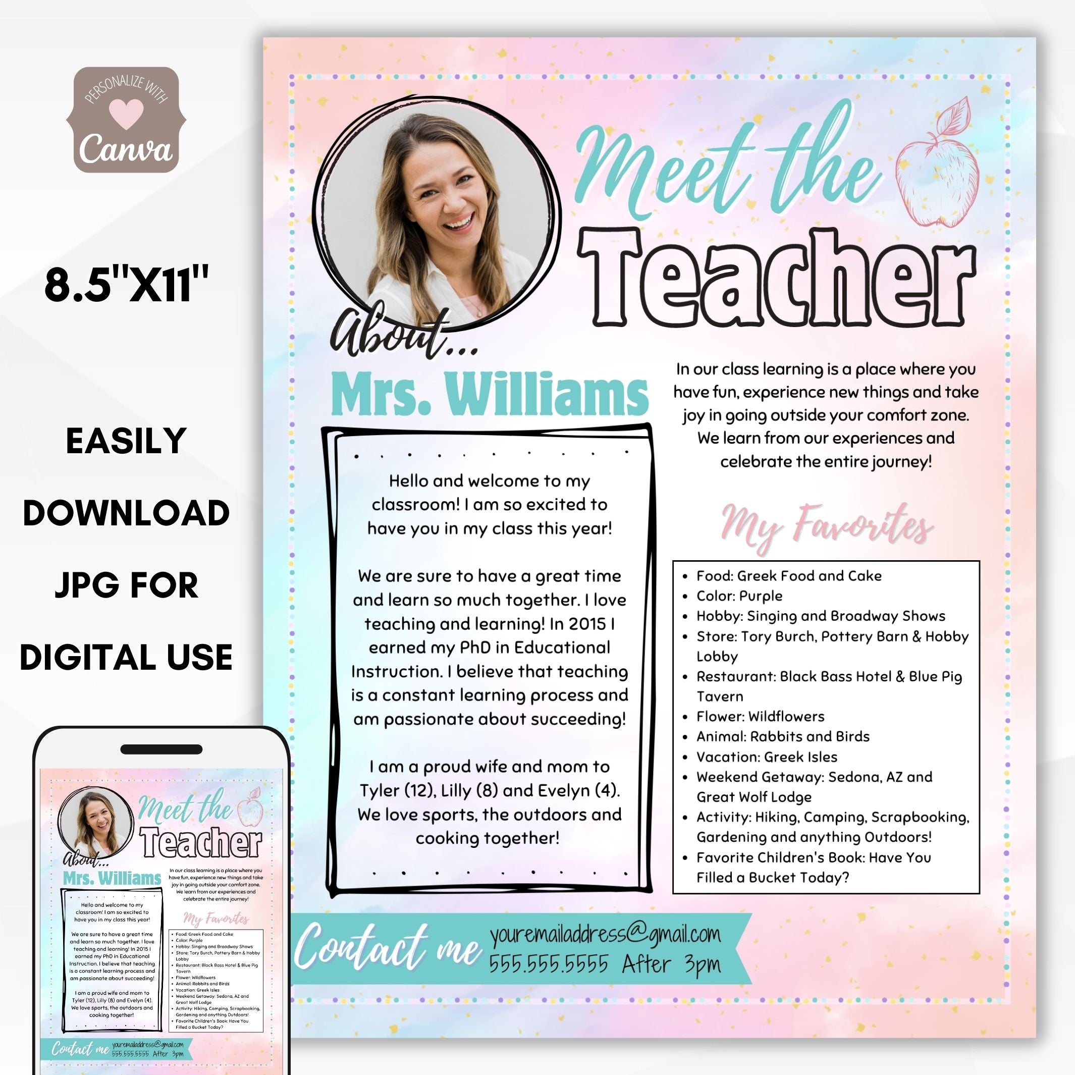 meet the teacher flyer