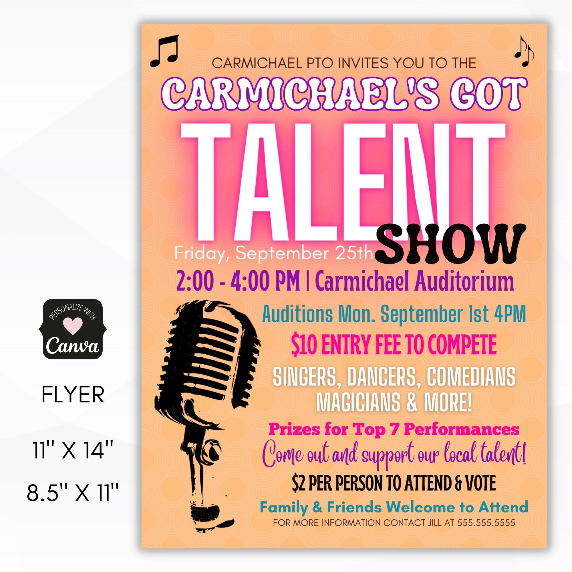Talent Show Fundraiser Invitation Simple Desert Designs Talent show fundraiser invitation simple desert designs