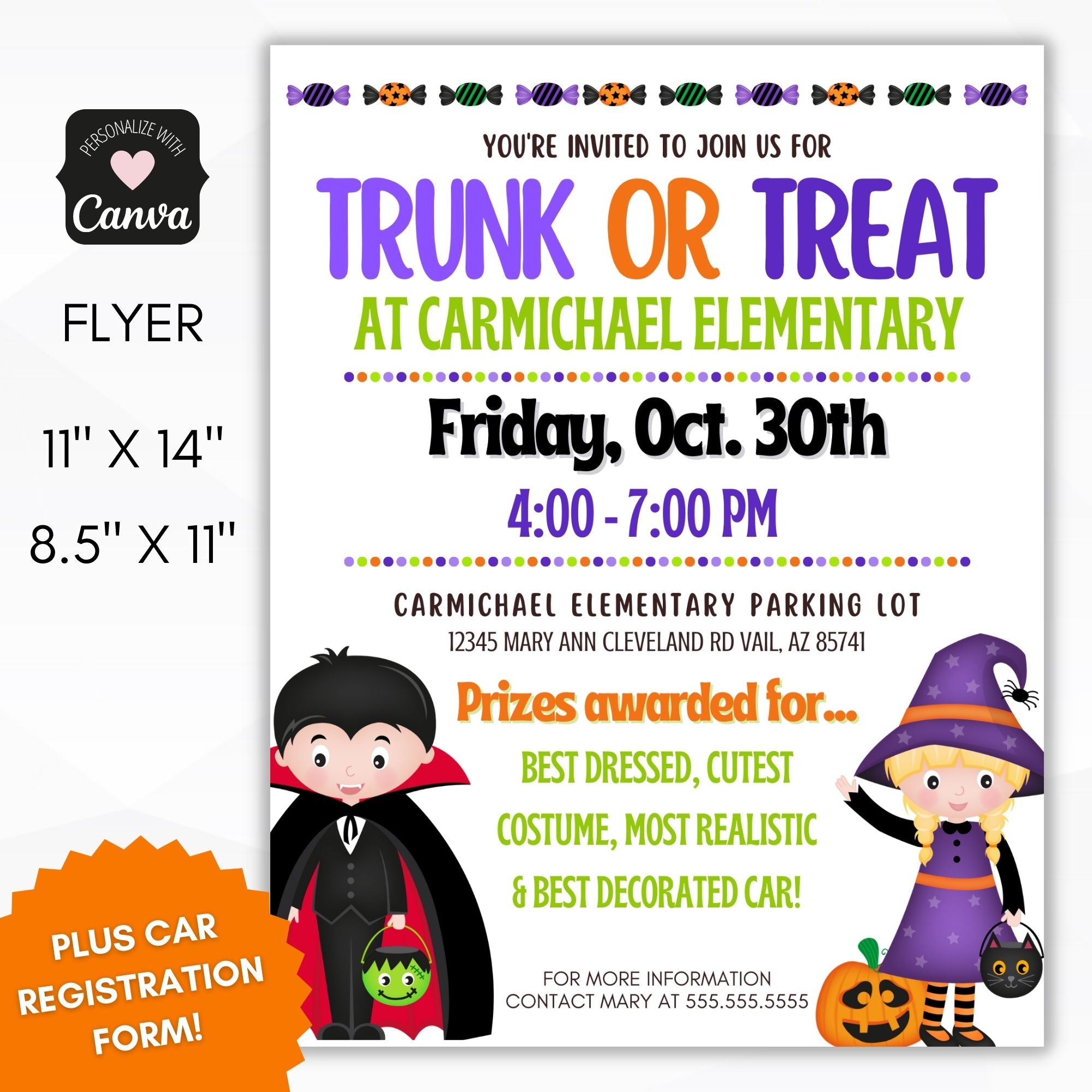 trunk or treat flyers