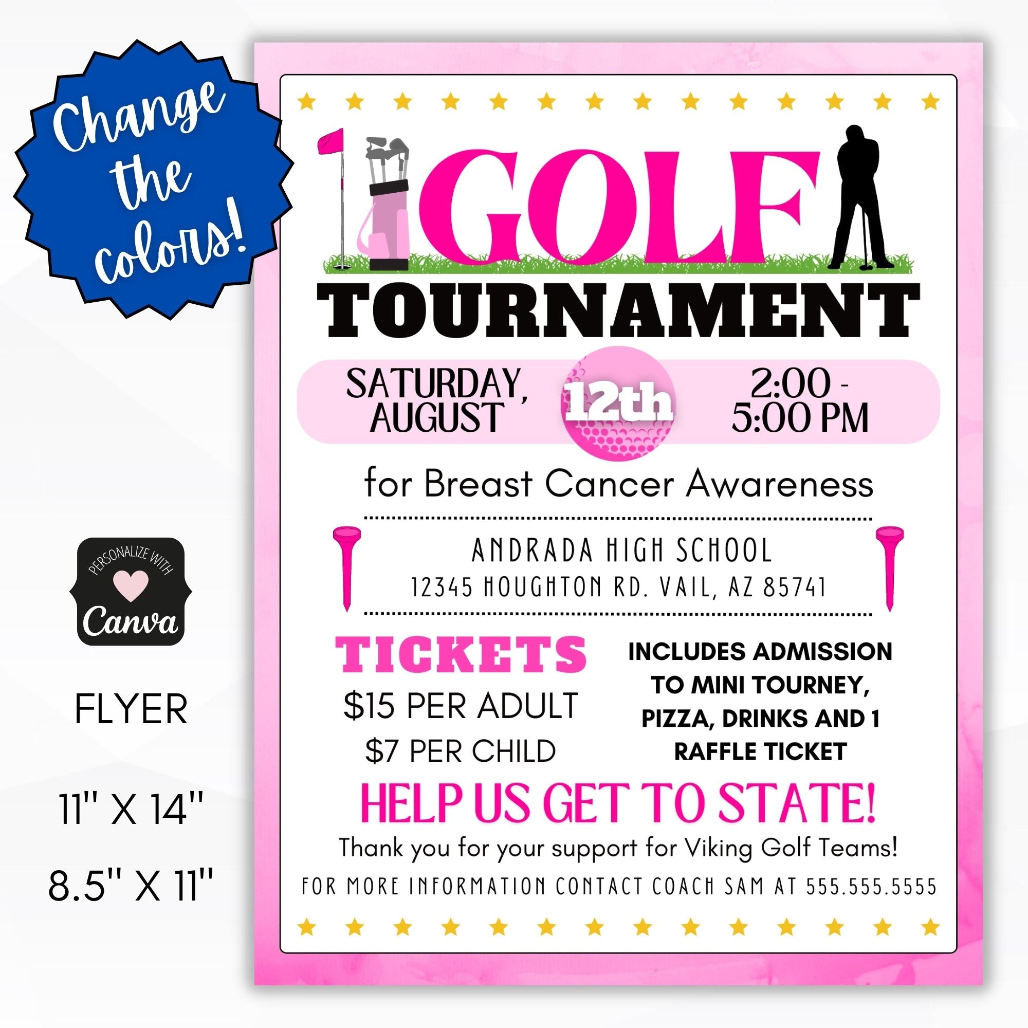 golf tournament flyer