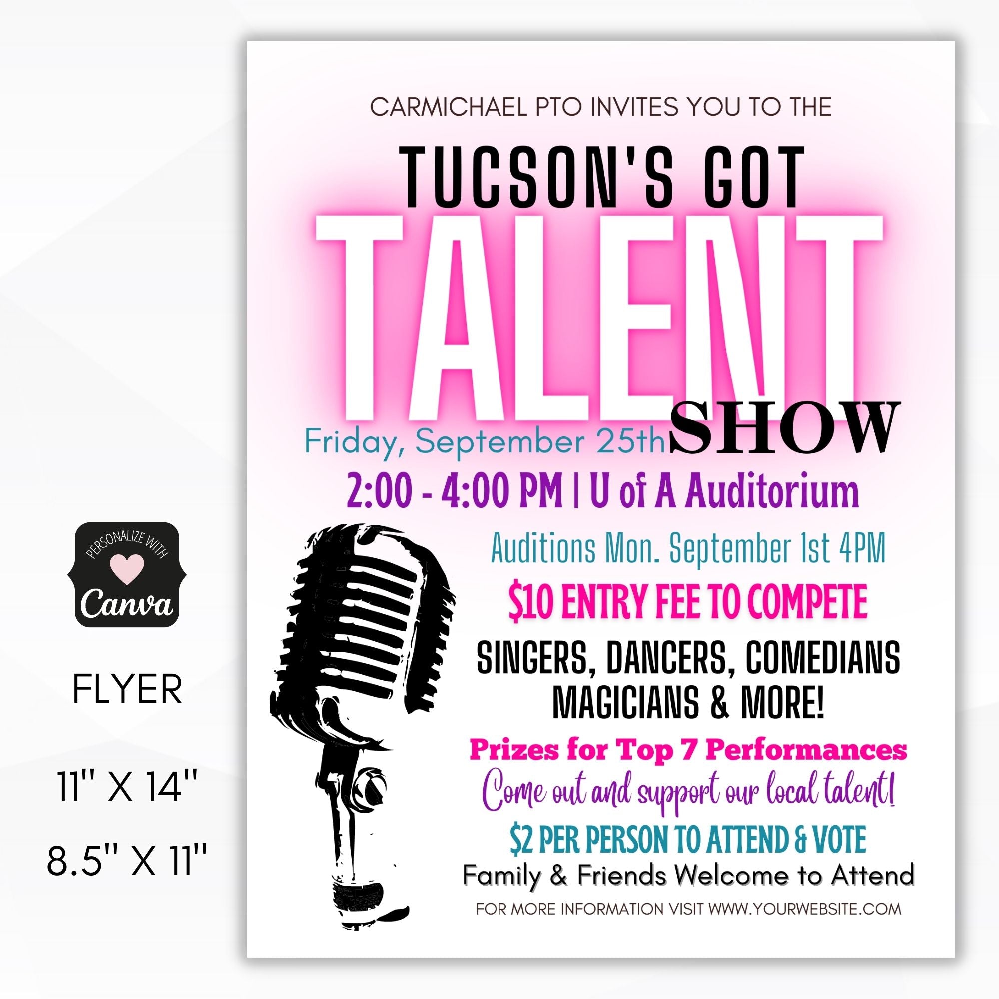 Copy of Talent Show Flyer Template  Talent show, Flyer design templates,  Flyer