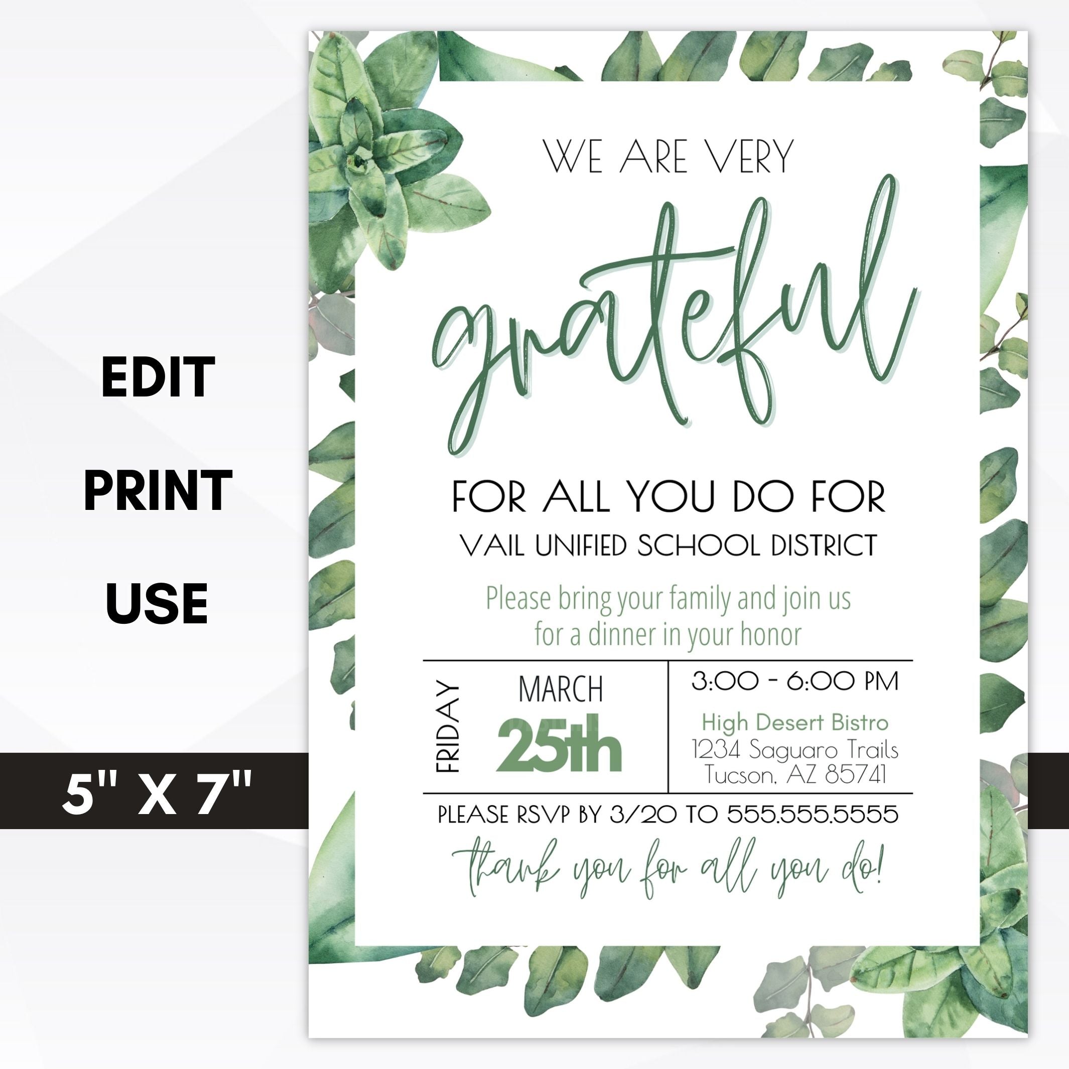 invitation to dinner party