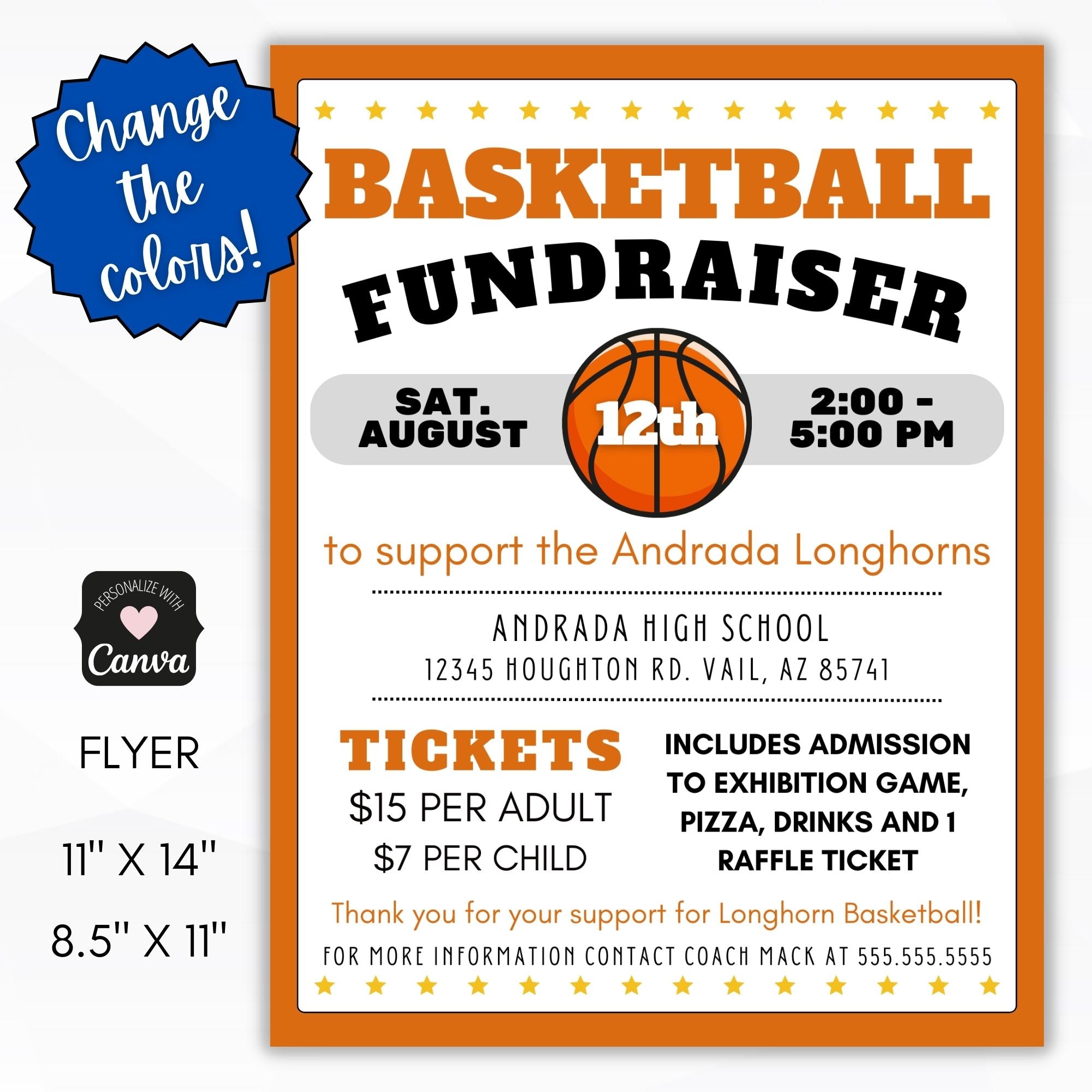 Basketball Fundraiser Flyer Template Simple Desert Designs Basketball Fundraiser Flyer Template Simple Desert Designs