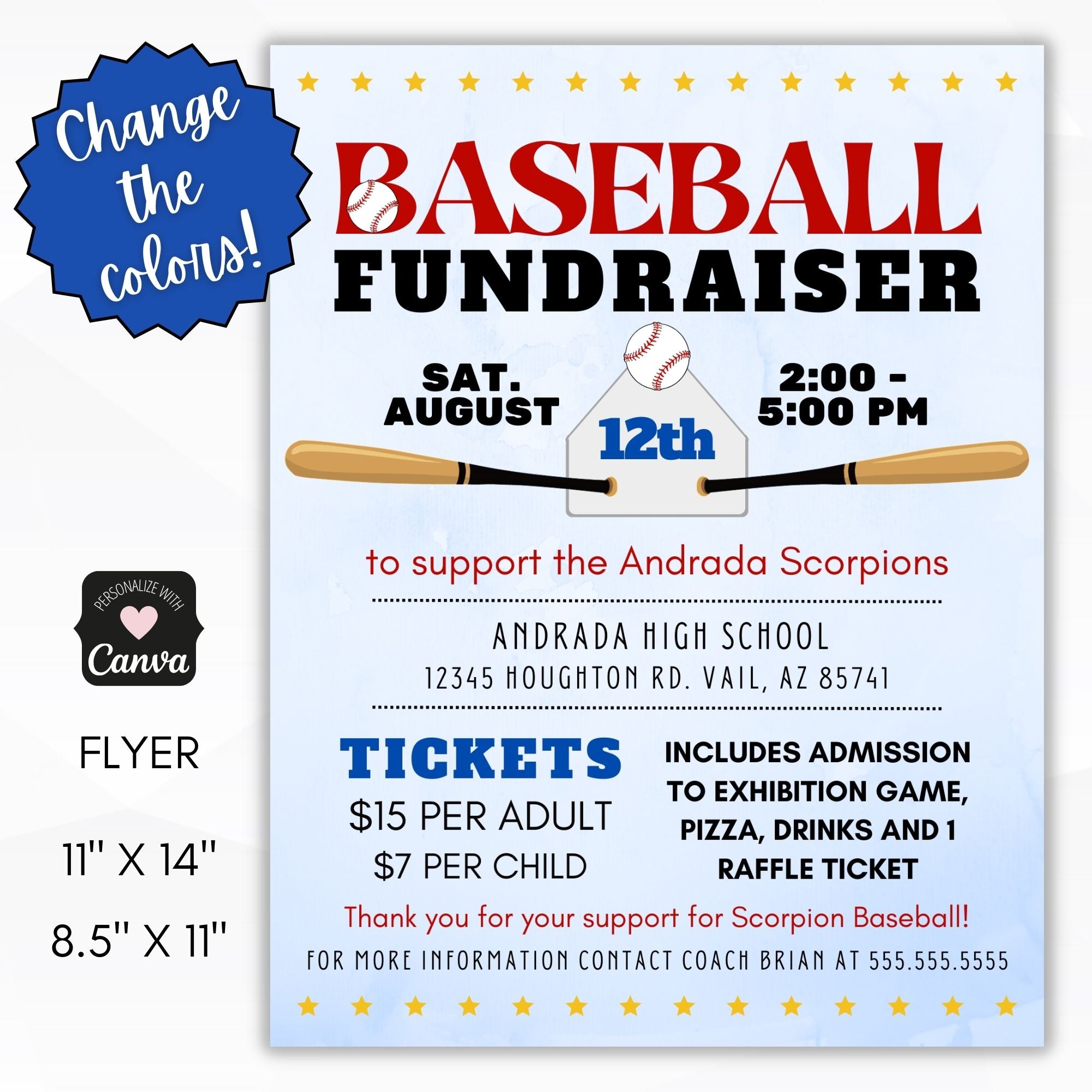 fundraising for baseball team