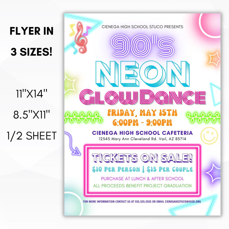 decades dance poster