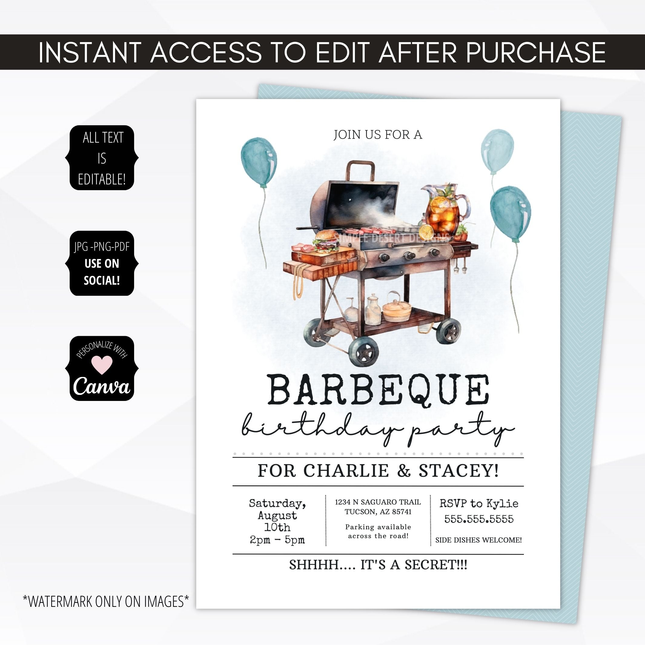 bbq party invitation