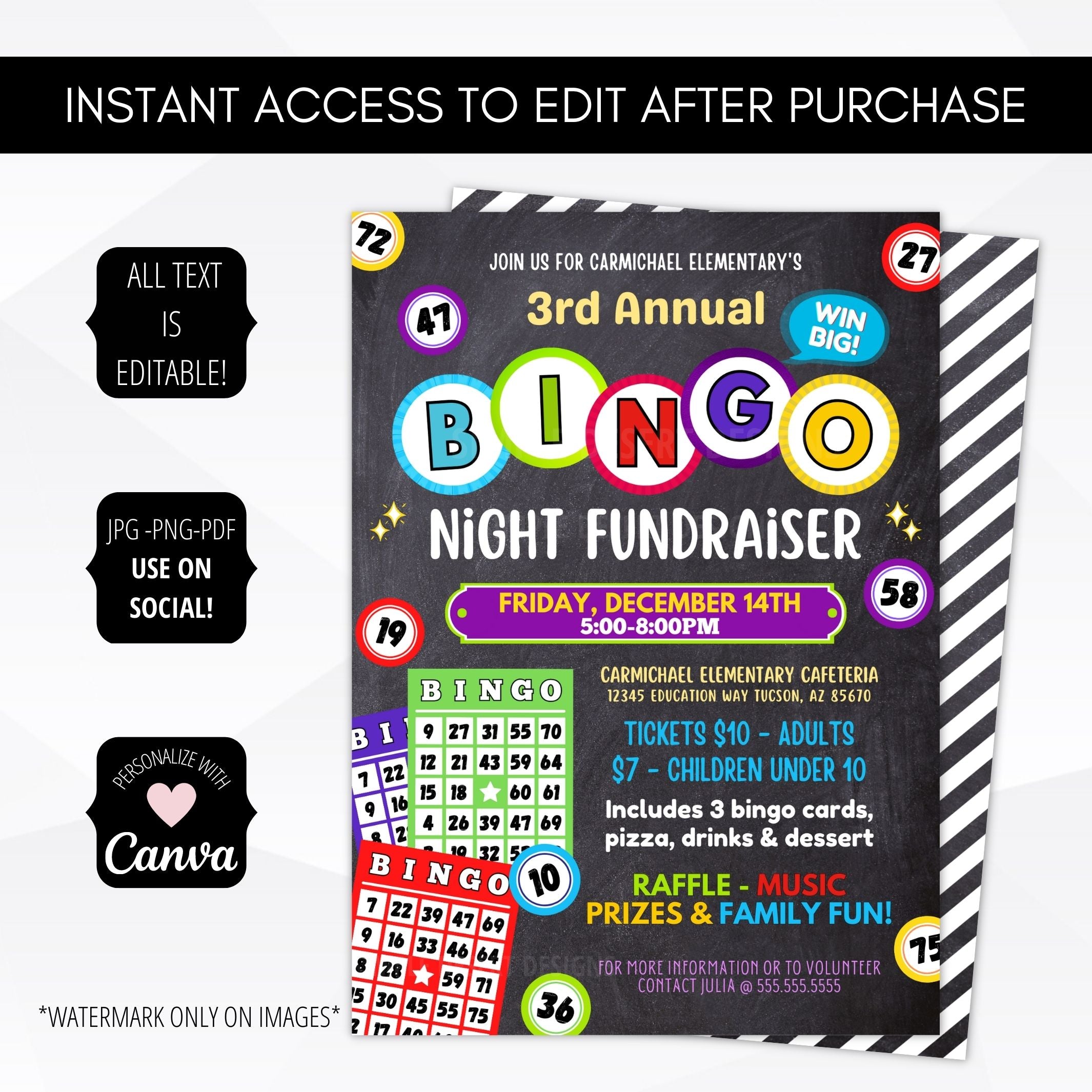 fundraiser bingo