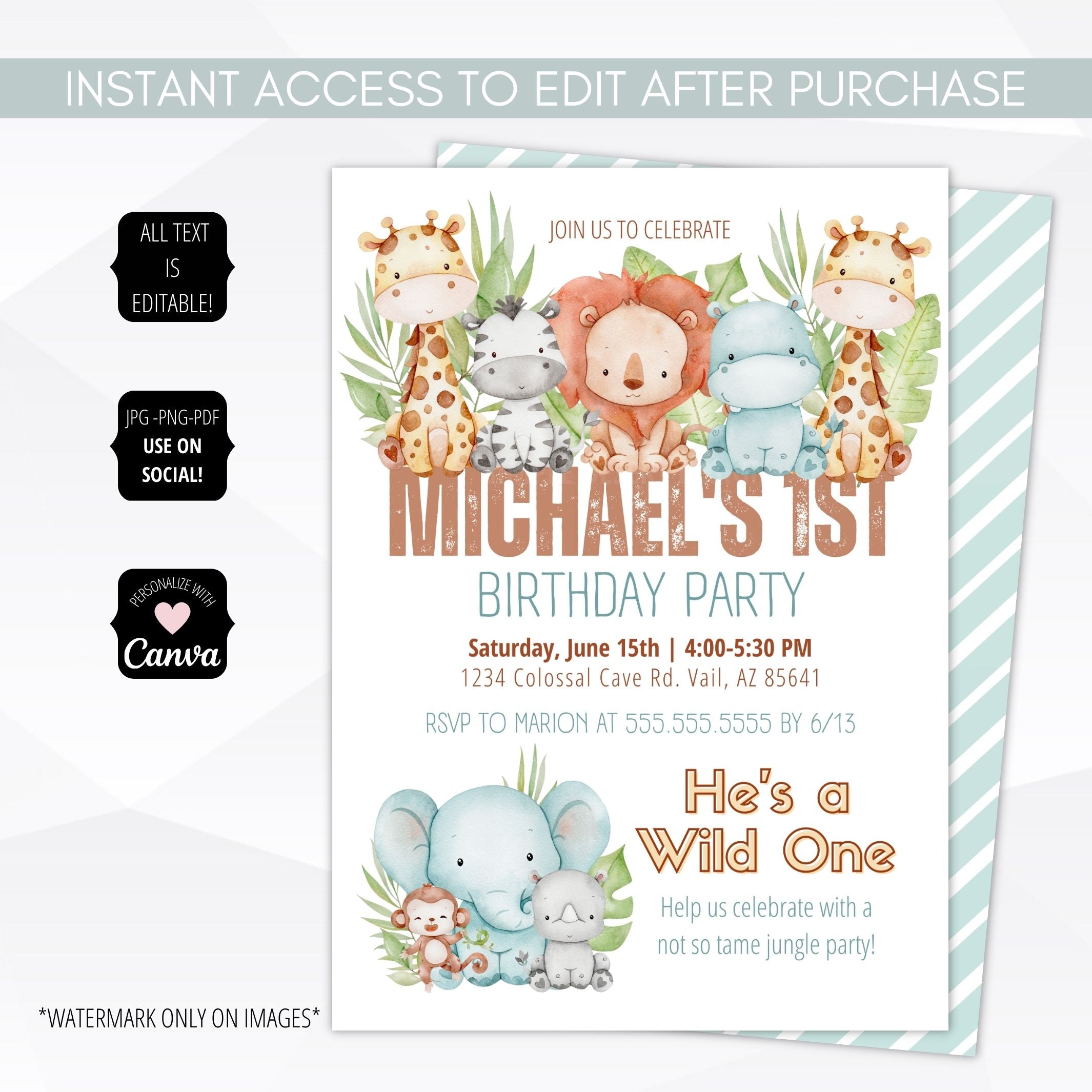 1st birthday invitation