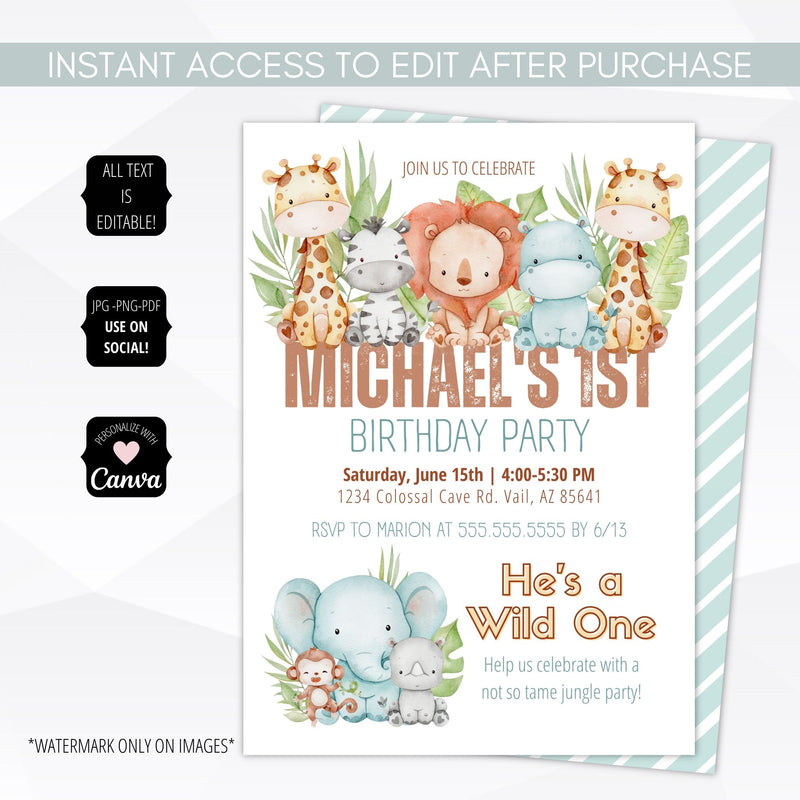 1st birthday invitation