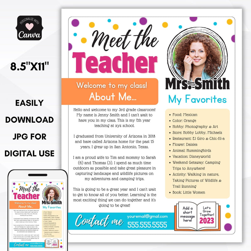 meet the teacher flyer