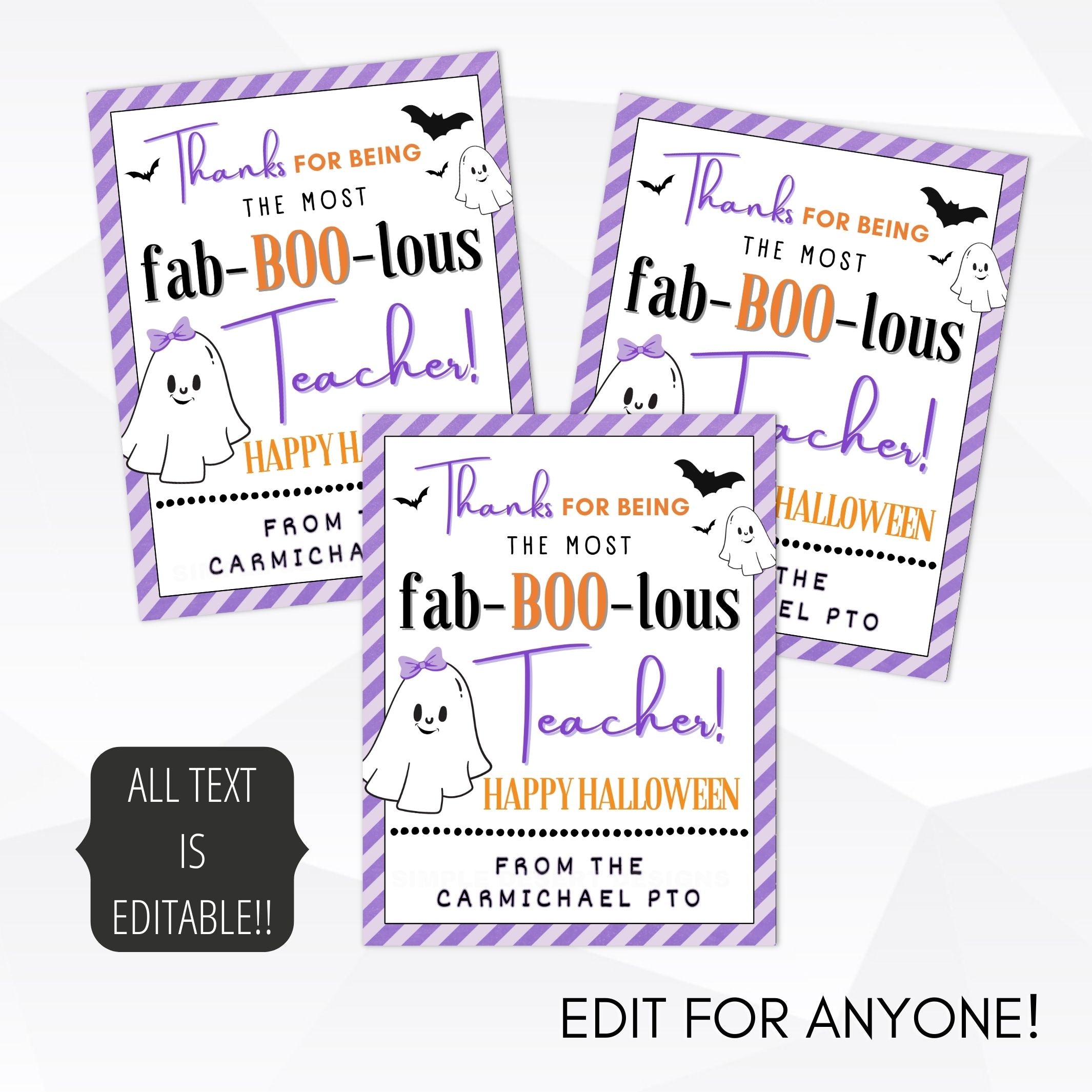 teacher appreciation tags halloween