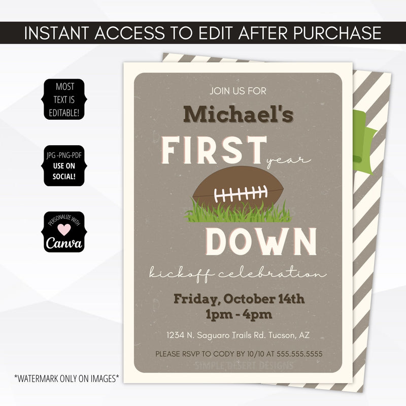 1st birthday party invite