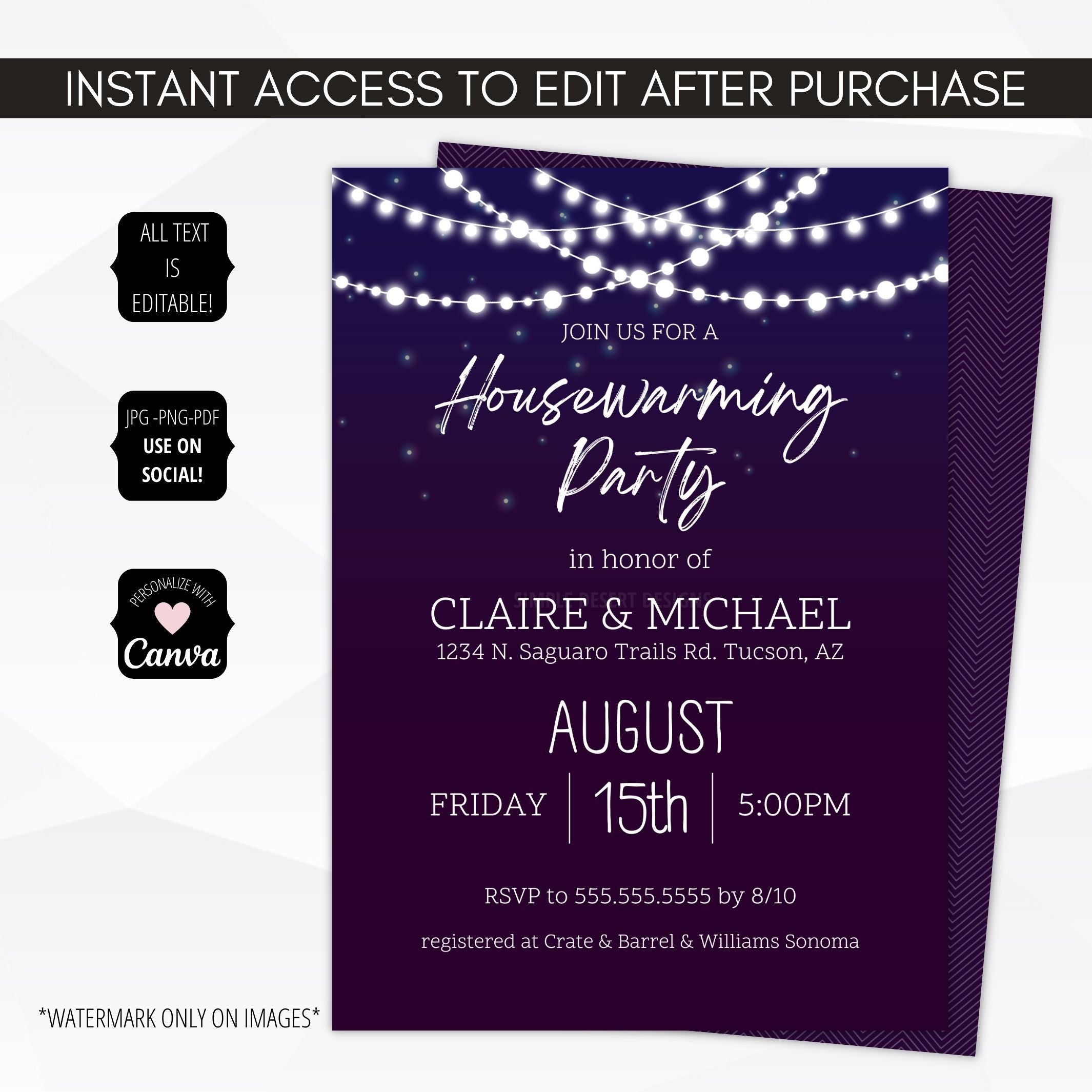 housewarming party invitation