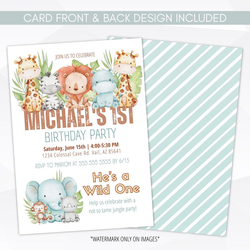 wild one party invitation