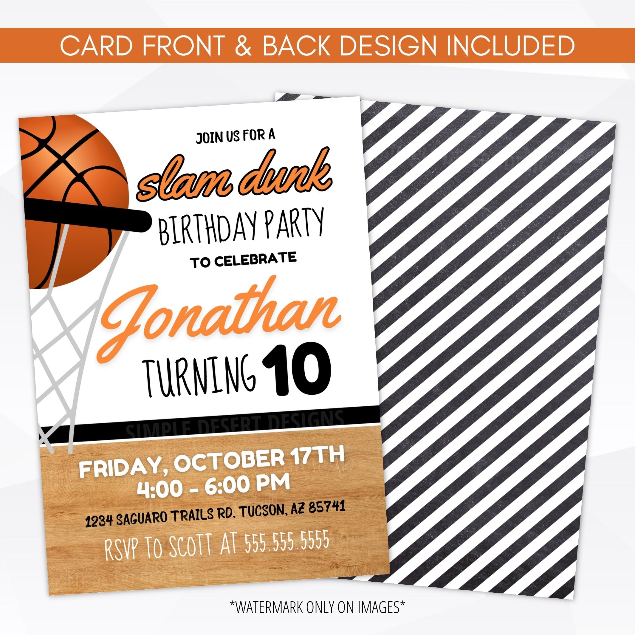 kids basketball birthday party