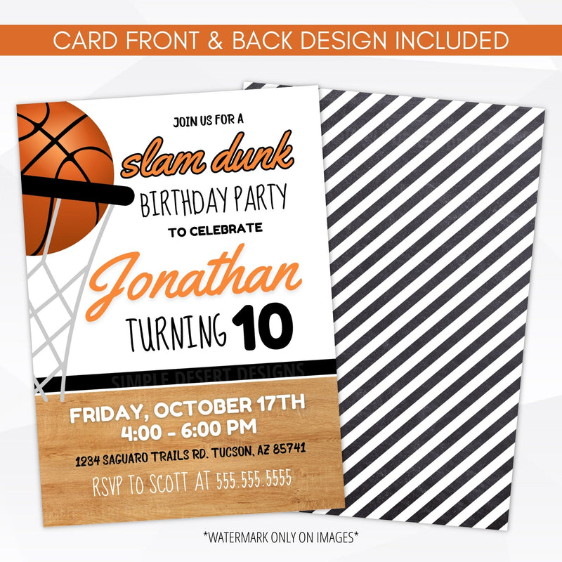kids basketball birthday party