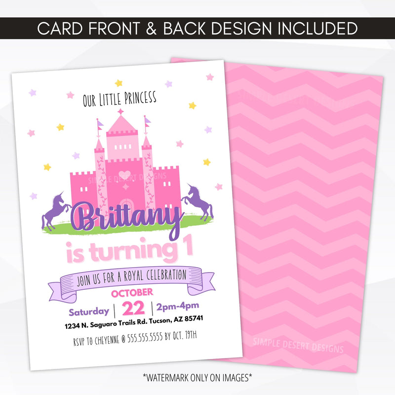 little princess party invitation