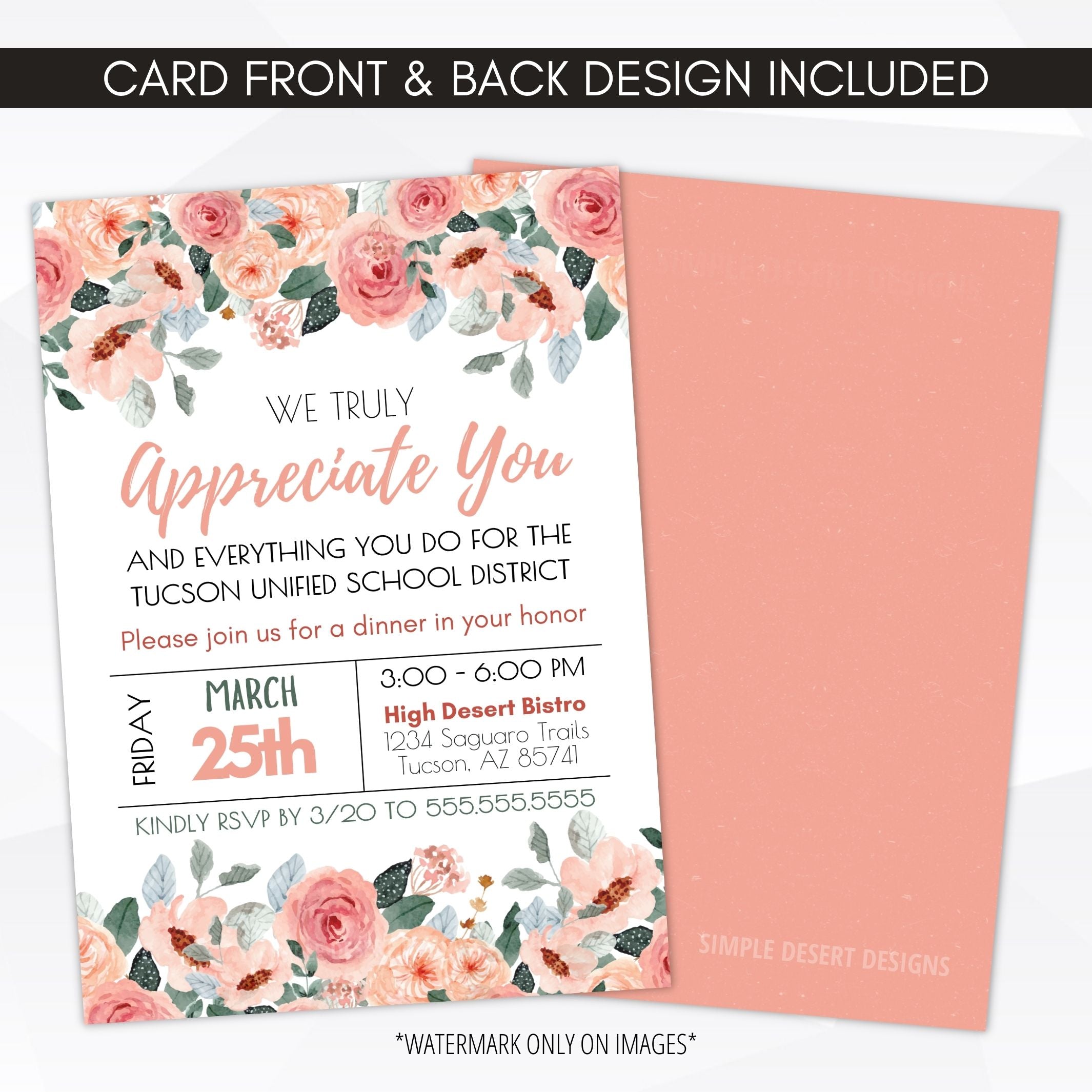 teacher appreciation luncheon invite