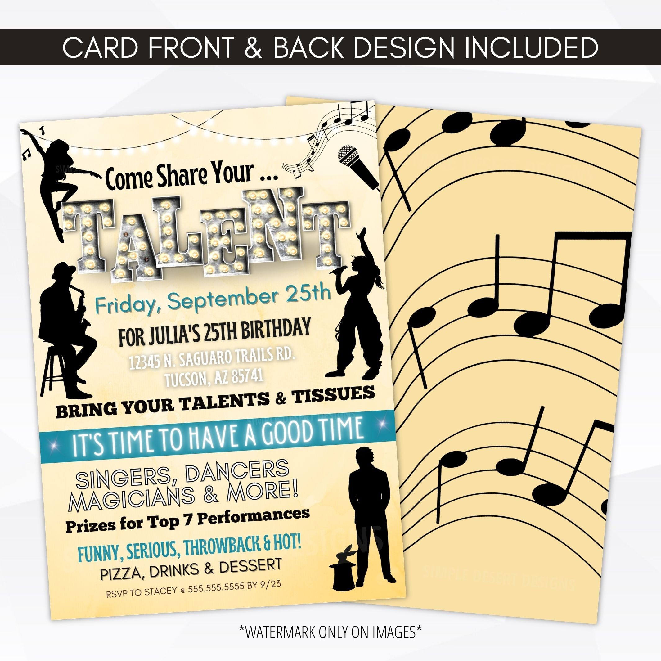 music birthday party ideas