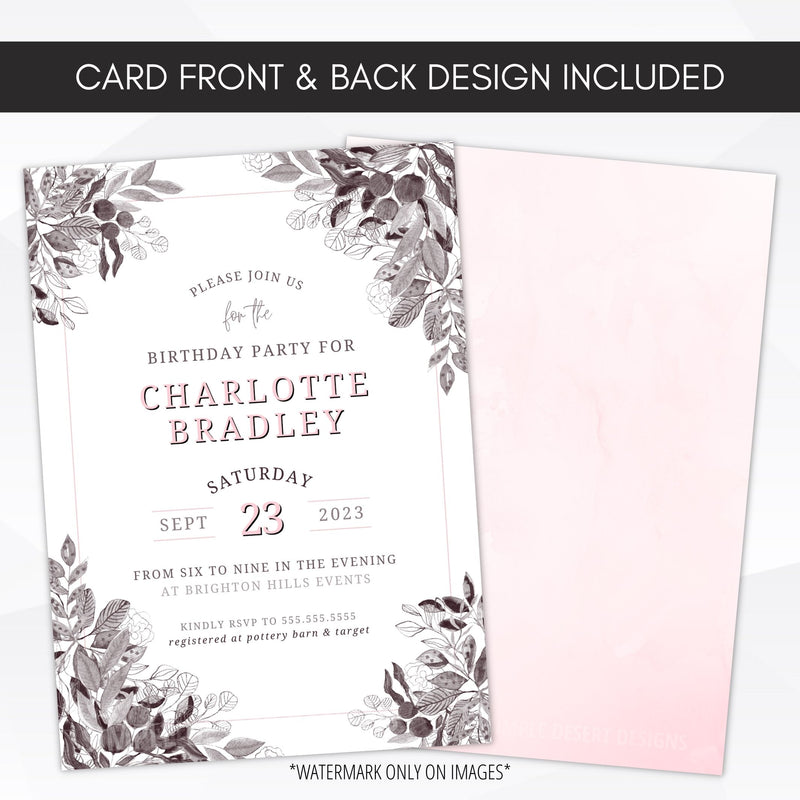 hand drawn party invitations
