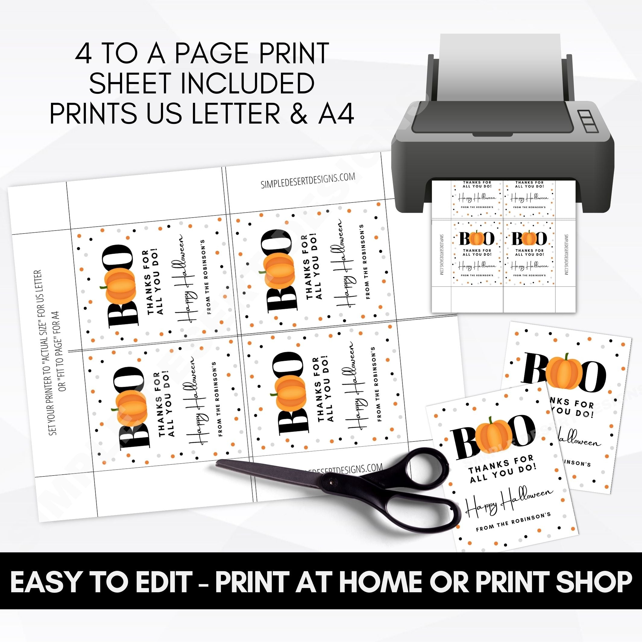 halloween teacher gift tags
