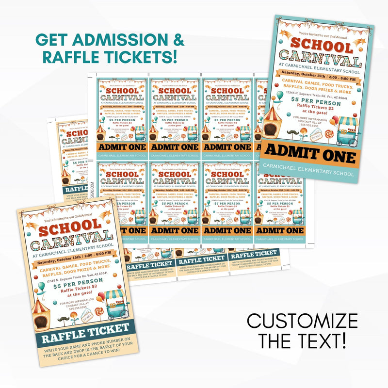 carnival raffle tickets