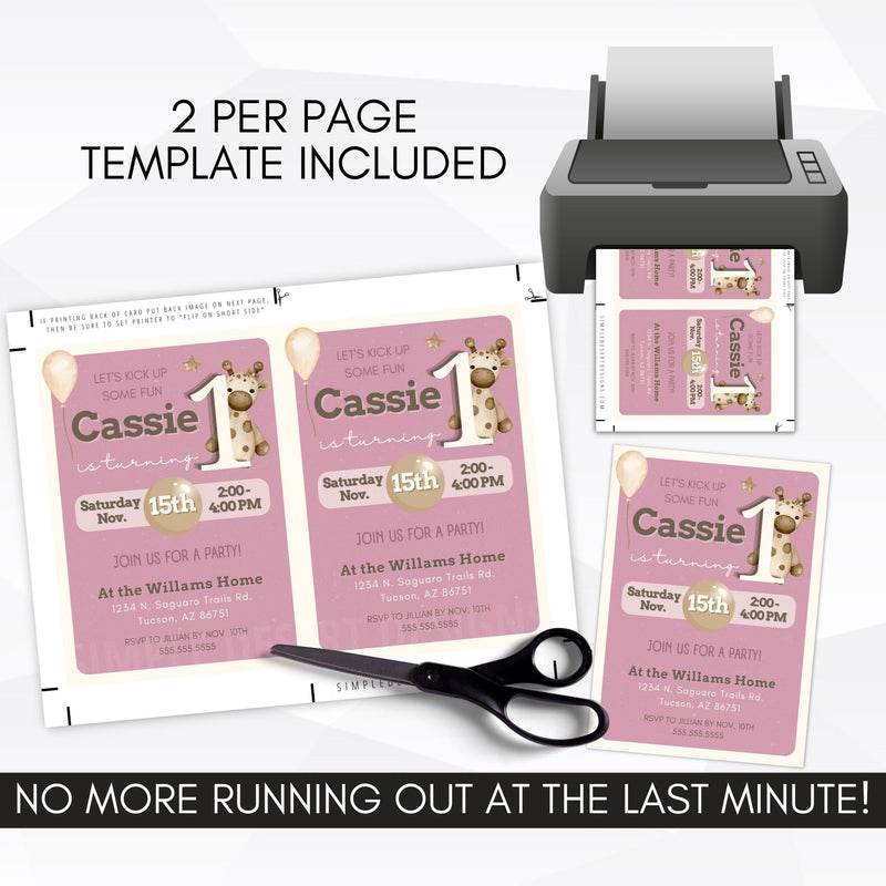 1st birthday party invites