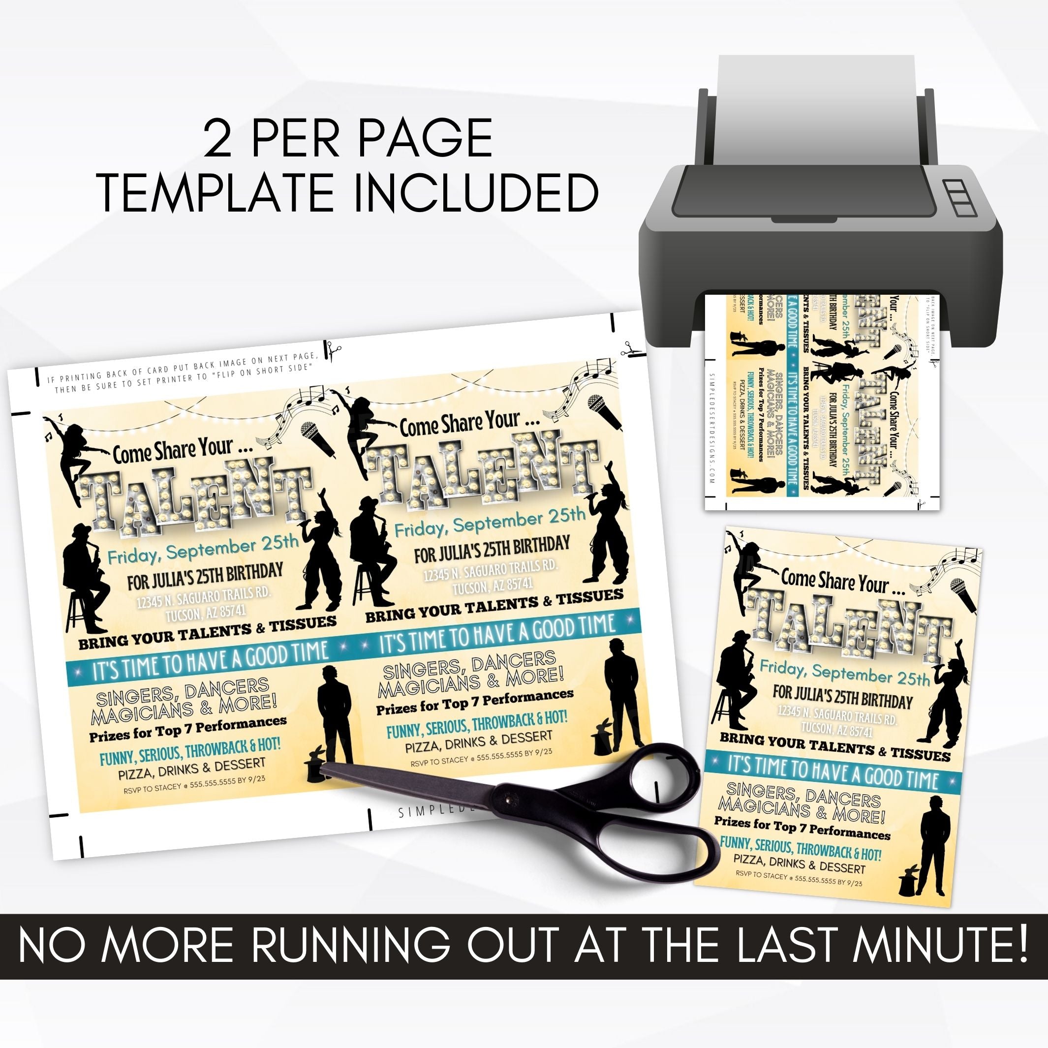 talent showcase ideas