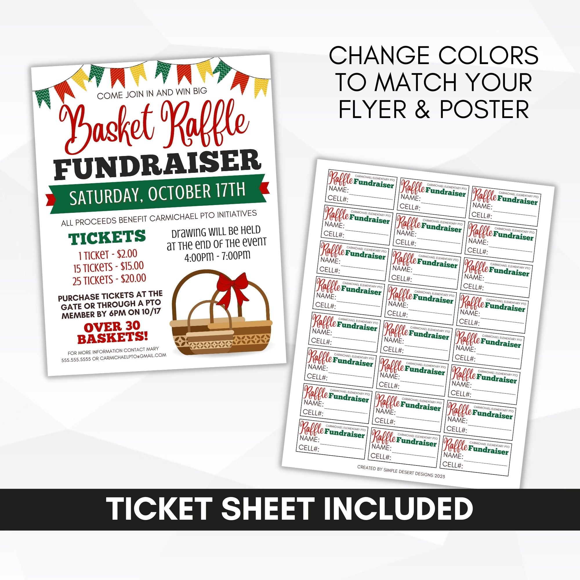 fundraiser raffle tickets