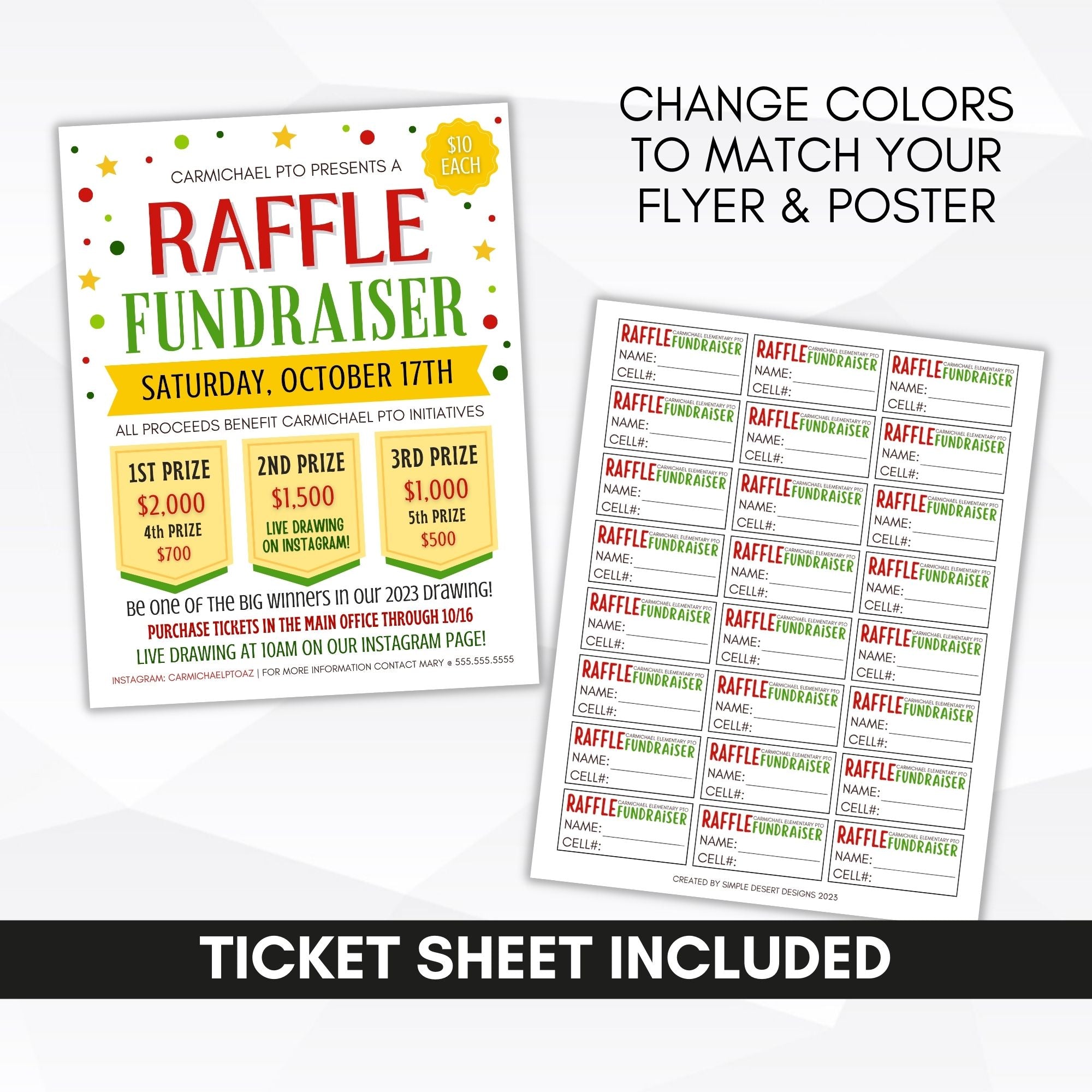fundraiser raffle tickets