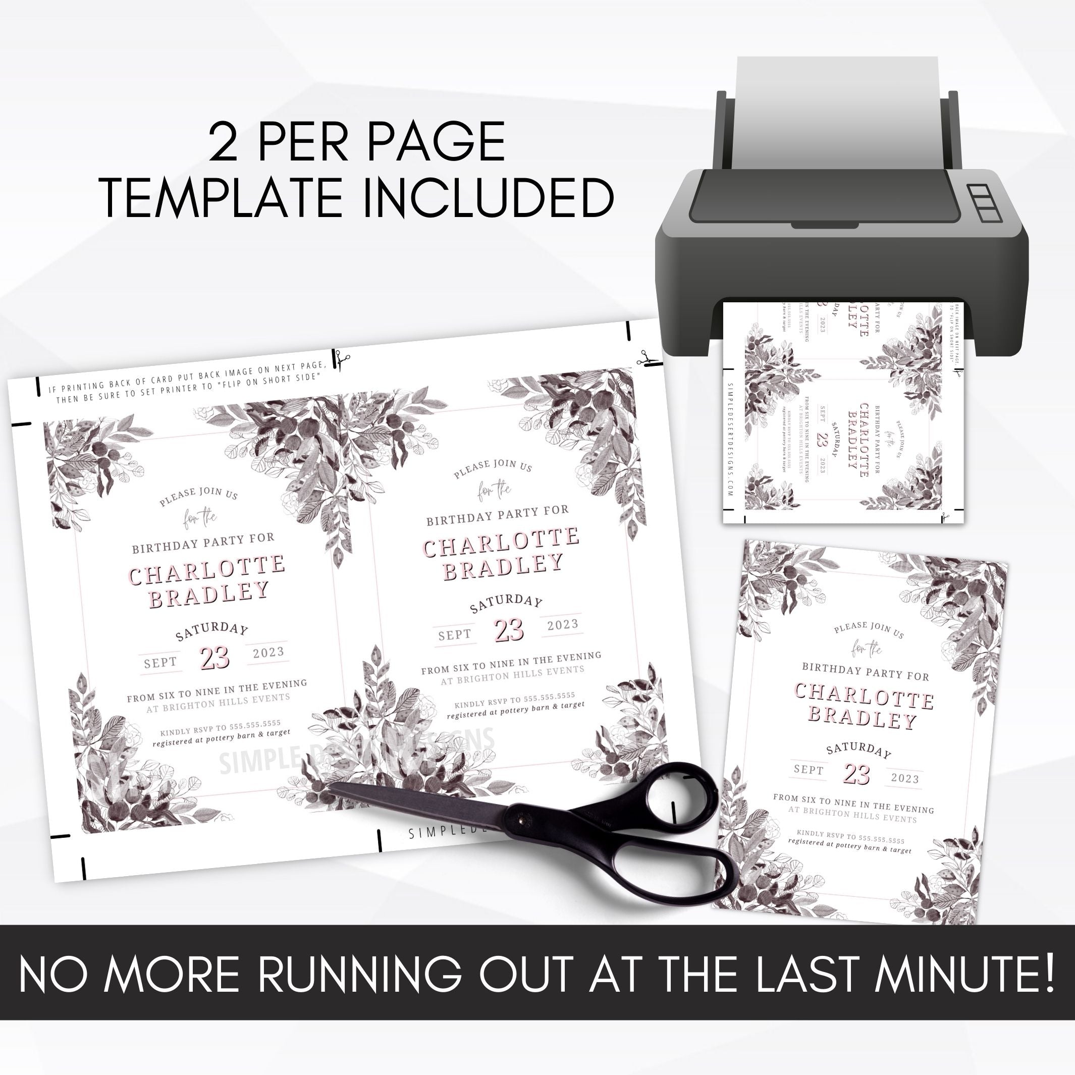 milestone party invite