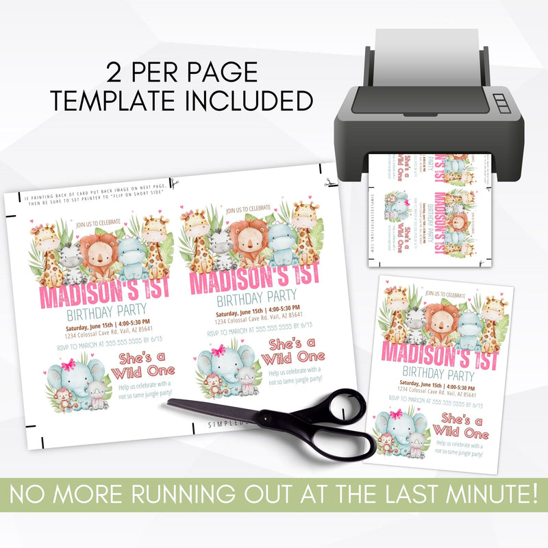 first birthday party invitation