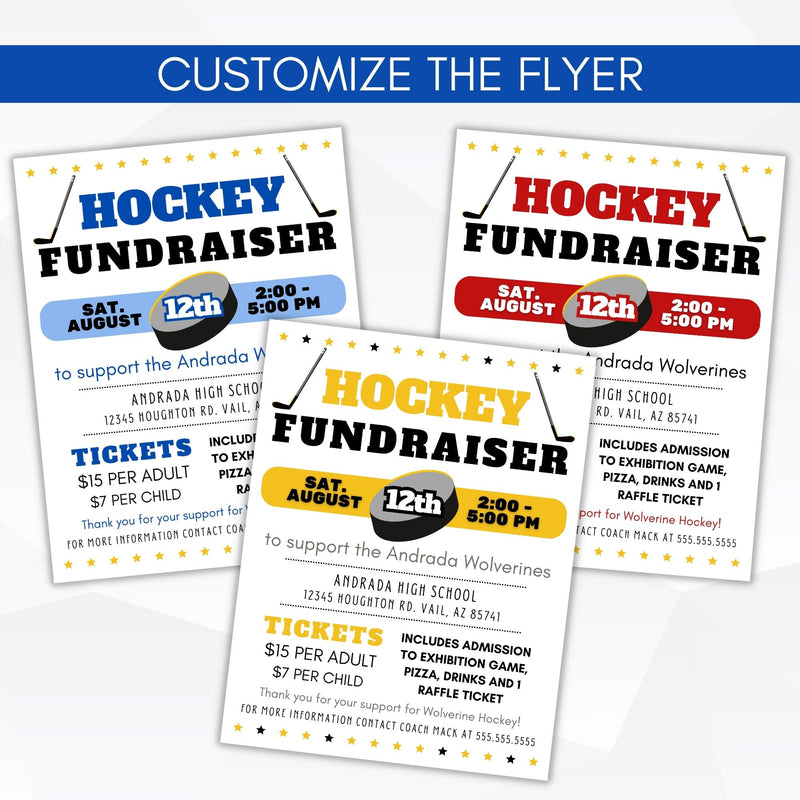 hockey fundraiser ideas