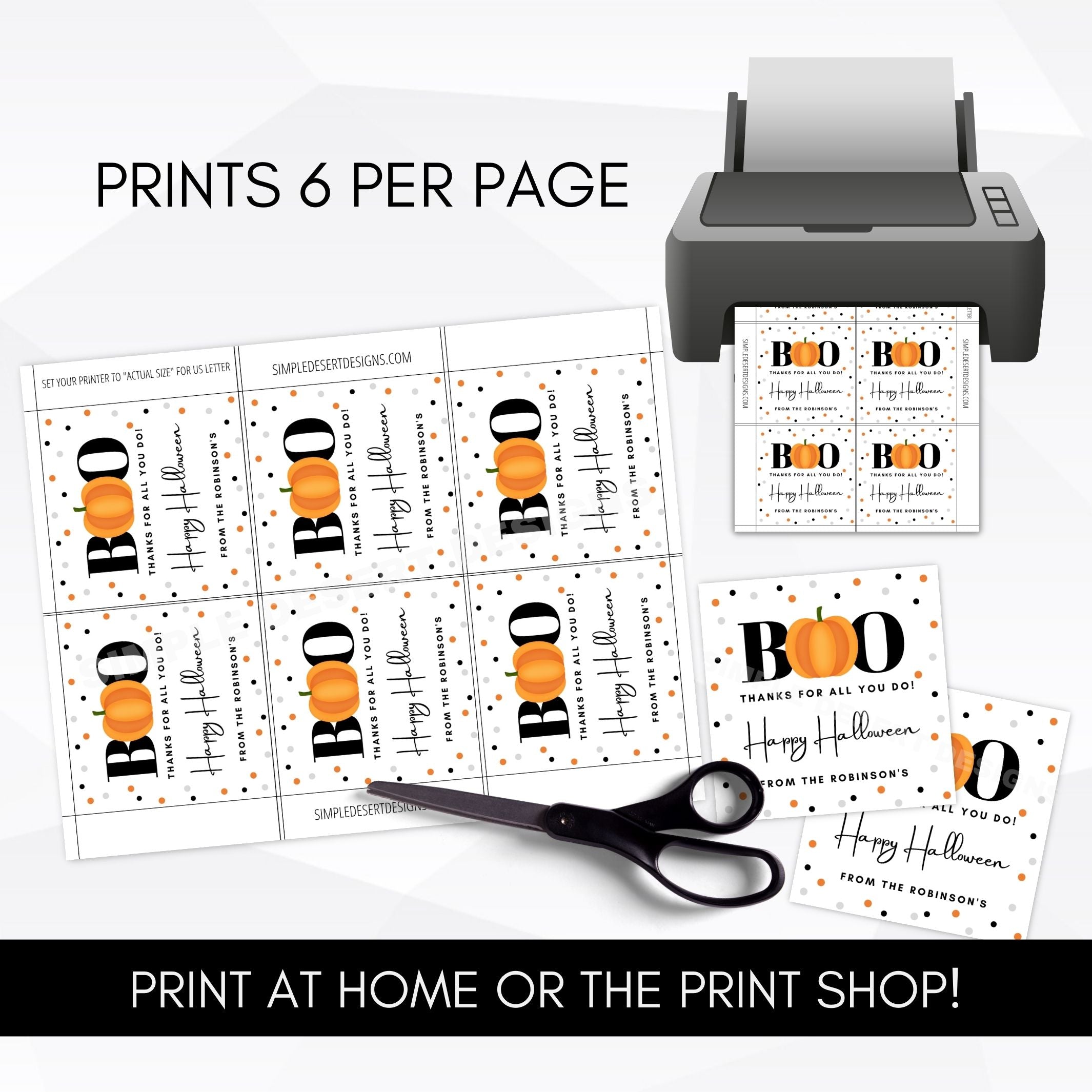 cute halloween gift tags