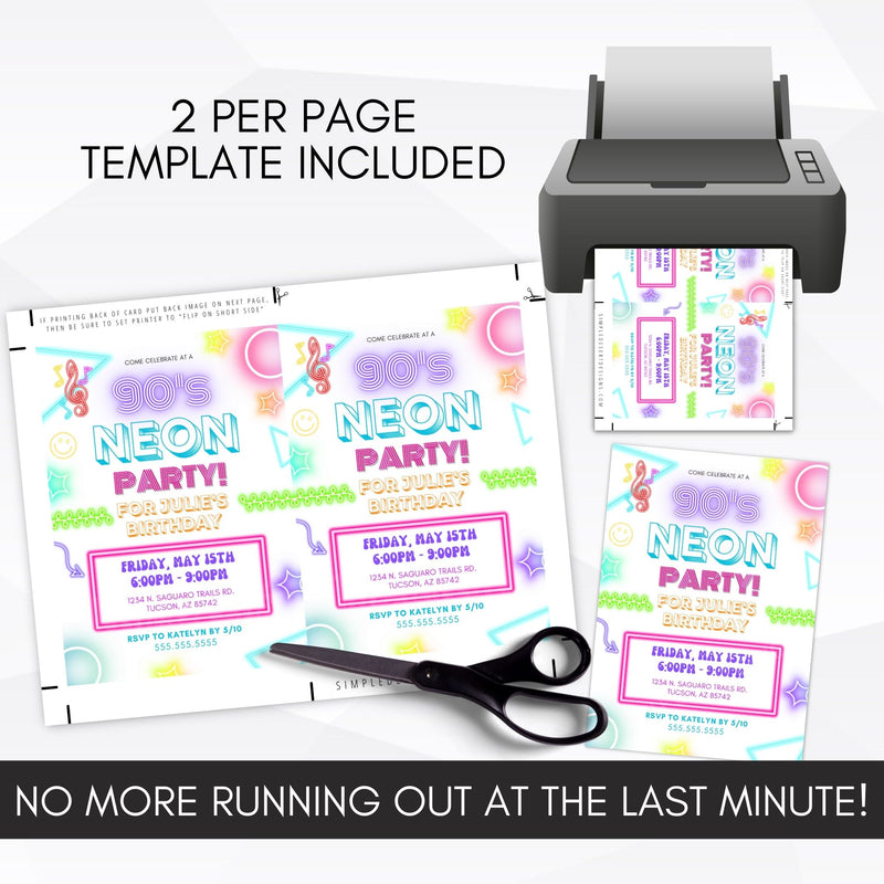 80s party invitation