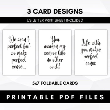 5 senses card for anniversary date night