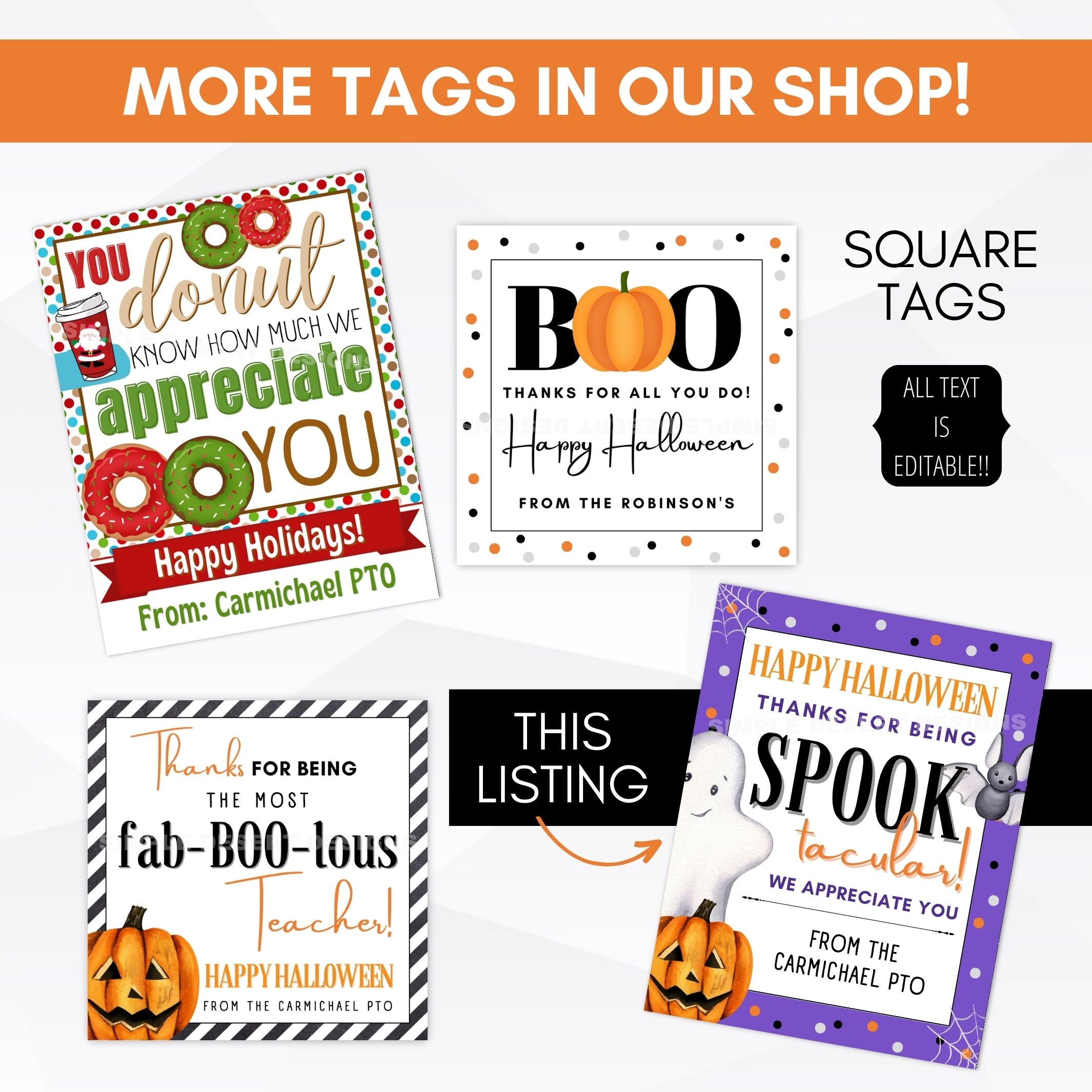 fall gift tags