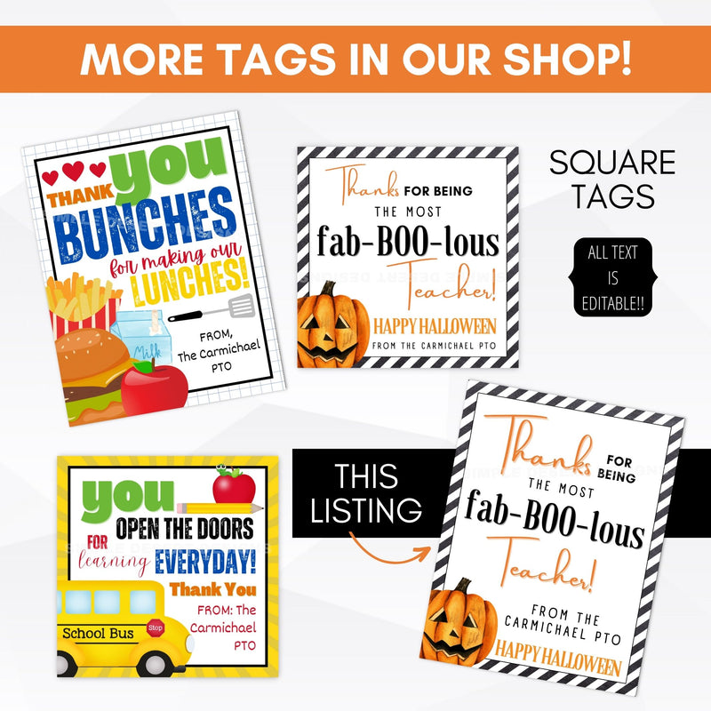 teacher appreciation gift tags