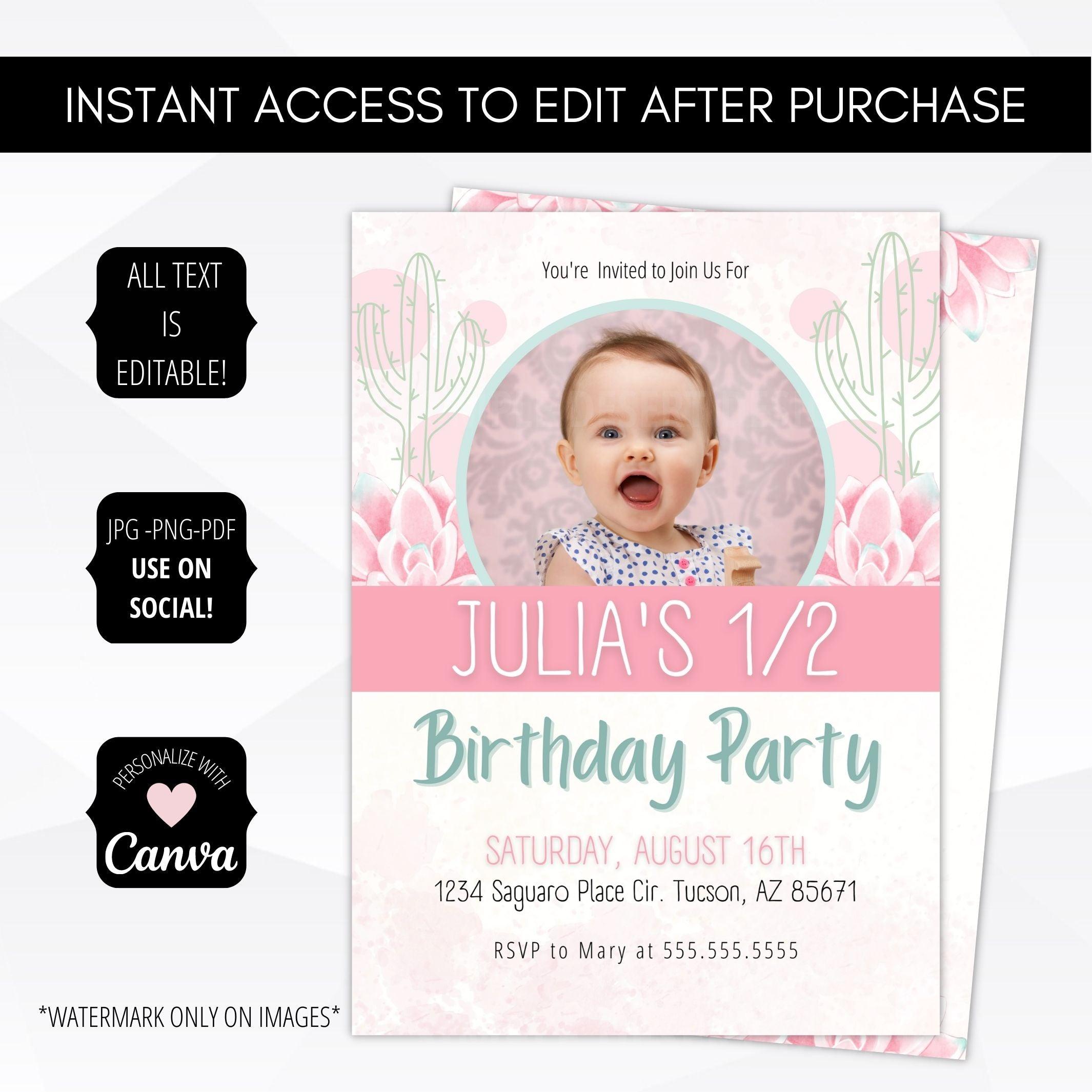 1/2 birthday
