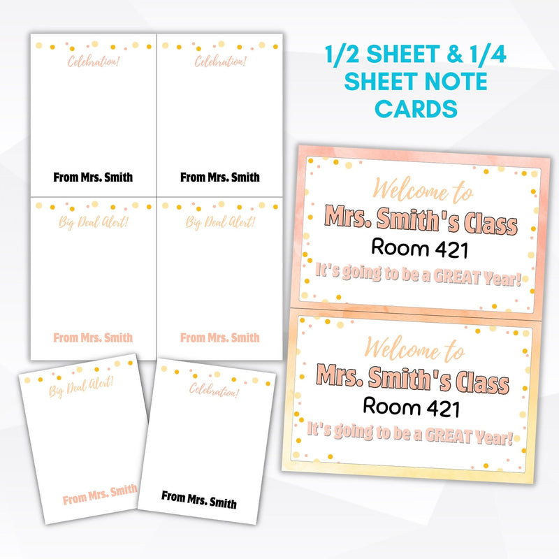 teacher note cards