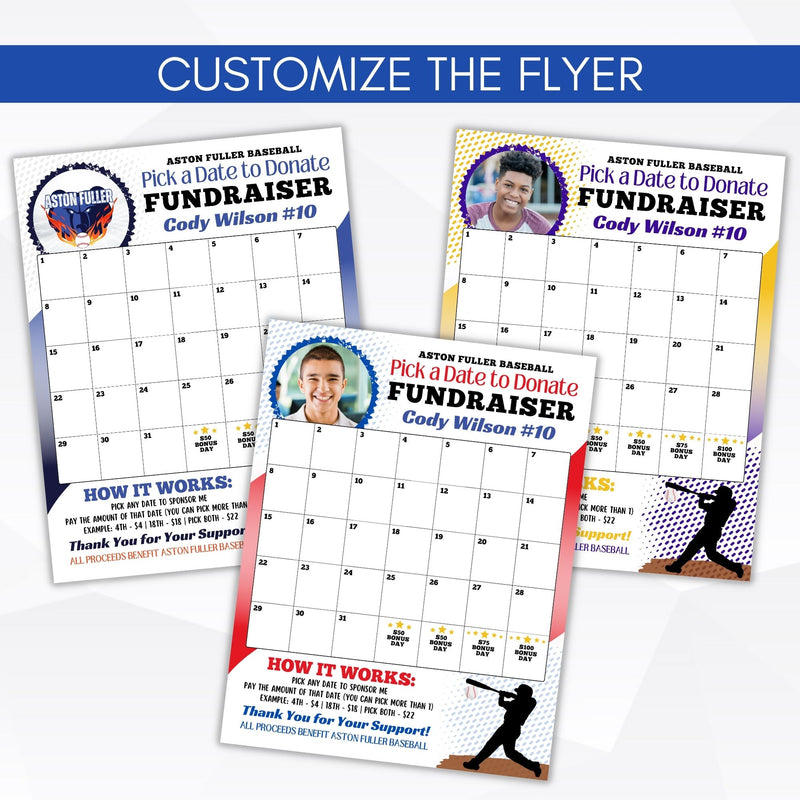 baseball fundraiser flyer