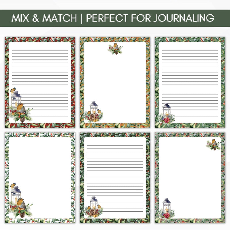 printable journal paper writing paper set