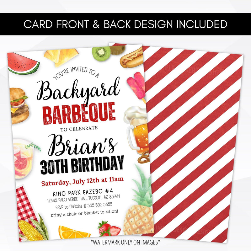 milestone birthday party invitation